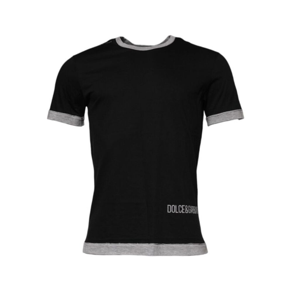Dolce & Gabbana Black Cotton Men's T-Shirt